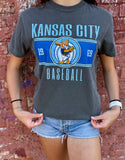 Vintage KC Baseball - Lion Center Tee - Pepper