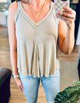 The Jane Top - Taupe Tank