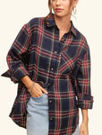 2024 - All Wrapped Up - Navy Plaid Shirt