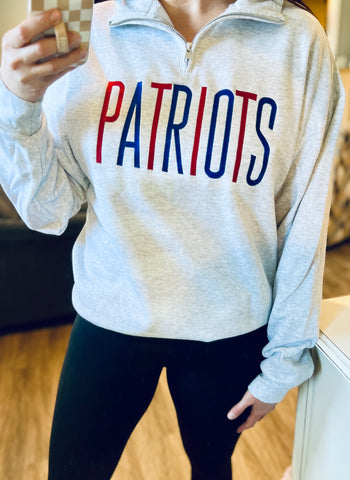 Patriots - Ash Quarter Zip