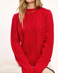 2028 - Candy Cane Red - Sweater