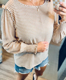 Moment Like This - Gingham Top