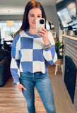 Check Mate - Spring Colorblock Sweater