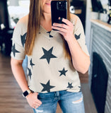 Seeing Stars - Waffle Knit Star Top