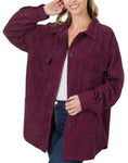 Cozy Cabin - Burgundy Shacket